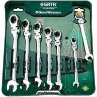 Ratcheting Combination Wrench, 12 Point, 1-1/2", Chrome Finish Consource