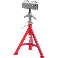 Roller Head Low Pipe Stand #RJ-98, 59-104 cm Height Adjustment, 12" Max. Pipe Capacity, 1000 lbs. Max. Weight Capacity Consource