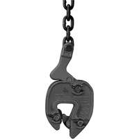 Serre-plaque GX avec attache de chaînette, 1000 lb (0,5 tonne), Ouverture de la m&acirc;choire de 1/16" - 5/16" Consource