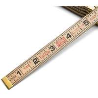 R&egrave;gle pliante, 6' lo, Bois, Graduations de 1/16" Consource