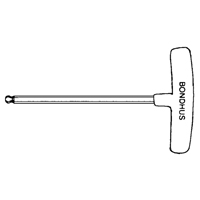 Individual Hex Keys - SAE, Ball End, 3/32" x 6" L, T Handle Consource