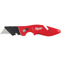 Fastback Flip Utility Knife, 2" Blade, Carbon Steel Blade, Metal Handle Consource
