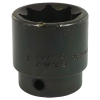Socket, Impact, 1", 1/2" Drive, 8 Points Consource