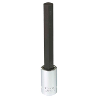 Extra Long Bit  Socket, 10 mm x 4" L, 3/8" Drive Consource