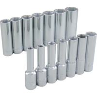Socket Set, 14 Pcs, 3/8" Drive Size, Deep Consource