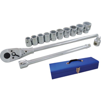 Socket & Attachment Set, 15 Pcs, 3/4" Drive Size Consource