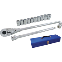 Socket & Attachment Set, 15 Pcs, 3/4" Drive Size Consource
