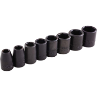 Socket Set, 8 Pcs, Impact, 3/8" Drive Size Consource