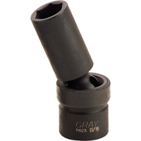 Universal Joint Socket, Impact, 3/8", 1/2" Drive, 6 Points Consource
