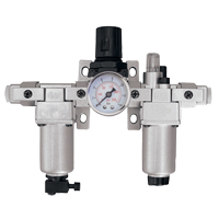 Filtre, r&eacute;gulateur et lubrificateur d'air modulaire (manom&egrave;tre compris), 3/4" NPT Consource