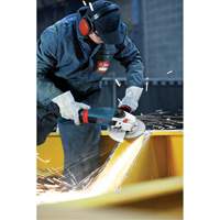 High Performance Large Angle Grinder, 9", 120 V, 15 A, 6500 RPM Consource