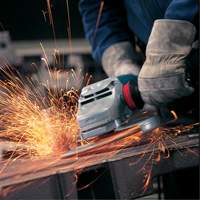 Large Angle Grinder with Rat Tail Handle, 7", 120 V, 15 A, 6500 RPM Consource