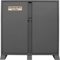 Armoire de rangement avec tablettes pour le chantier, Acier, 47,5 pi³, Gris Consource