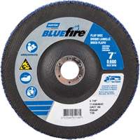 BlueFire R884P Coarse Grit Flap Disc, 7" x 7/8", Type 27, 80 Grit, Zirconia Alumina Consource
