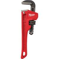 Pipe Wrench, 3/4" Jaw Capacity, 6" Long, Powder Coated Finish Consource
