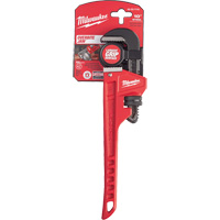 Pipe Wrench, 1-1/2" Jaw Capacity, 10" Long, Powder Coated Finish, Ergonomic Handle Consource