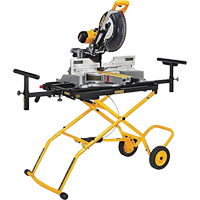 Double Bevel Sliding Compound Mitre Saw with Heavy-Duty Rolling Stand Consource