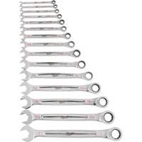 Ratcheting Wrench Set, Combination, 15 Pieces, Imperial Consource