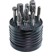 Jeu d'al&eacute;soirs au carbure plein &agrave; double coupe Magnum SET 1 DRILLCO, 8 morcea Consource