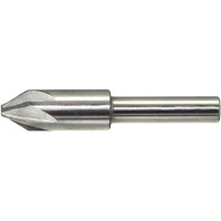 DRILLCO Chatterless Countersink, 1/2", High Speed Steel, 82° Angle, 6 Flutes Consource