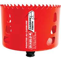 Scie cloche pour bois et m&eacute;tal, 4", Profondeur de la coupe 2-3/8", Carbure Consource