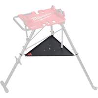 Tablette inf&eacute;rieure pour tr&eacute;pied de nivellement de 6 po avec &eacute;tau &agrave; chaîne Consource