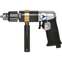 AD12VSRK Variable Speed Air Drill, 6 CFM, 1/4" NPT, 82 dBA, 1/2" Chuck, Keyed Consource