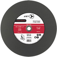 A36R Power Abrasive Cut-Off Wheel, 14" x 3/32", 1" Arbor, Type 1, 4400 RPM Consource