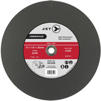 A24R PowerPlus Cut-Off Wheel, 12" x 1/8", 20 mm Arbor, Type 1, 6600 RPM Consource