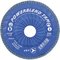 Disque &agrave; feuillets PowerBlend ajustable, 5" x 7/8", Type 29, Grain Z40, Alumine de zirconium Consource