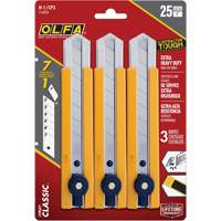H-1 Classic Extra Heavy-Duty Utility Knife with Rubber Grip Inset, 25 mm Consource