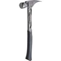 Marteau de charpente en titane meul&eacute; TIBONE, 14 oz, Prise en Acier plein, 15-1/4" lo Consource