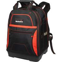 Molded Base Bottom Tool Backpack, Black/Red, Ballistic/Polyester Consource