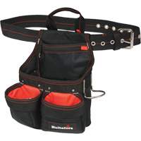 Sac &agrave; clous et outils de charpentier, Polyester balistique, Noir Consource