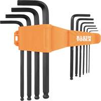 L-Style Long Ball-End Hex Key Set, 10 Pcs., Metric Consource