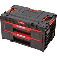 Arx&reg; 2-Drawer Toolbox, 23-1/10" x 15" x 13-2/5", Black Consource