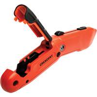 Couteau de s&eacute;curit&eacute; autor&eacute;tractable, 1", Acier, Prise en Aluminium Consource