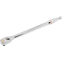120XP Full Polish Chrome Extra Long Handle Teardrop Ratchet, 1/4" Drive, Ergonomic Handle Consource
