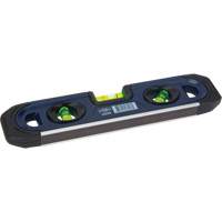 Torpedo Level, 9" L, 3 Vials, Magnetic Consource