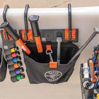 Module de poche pour quincaillerie avec crochet en S Bucket Work Centre, Nylon, 1 pochettes, Noir/Orange Consource