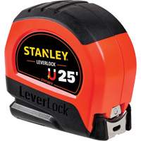 High-Visibility Magnetic LEVERLOCK&reg; Tape Measure, 25', Imperial Graduations Consource