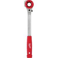 Lineman's High-Leverage Ratcheting Wrench with Milled Strike Face, 3/4"/1"/1-1/8" Drive, Ergonomic Handle Consource
