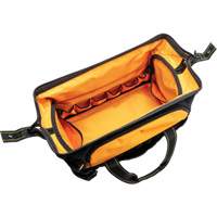 Sac &agrave; outils de 20" pour les professionnels, Nylon, 33 pochettes, Noir/Orange Consource