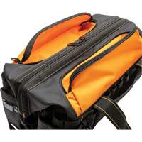 Sac &agrave; outils de 20" pour les professionnels, Nylon, 33 pochettes, Noir/Orange Consource