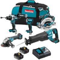 Ensemble de 5 outils sans balai 18V LXT, Lithium-ion, 18 V Consource