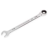 90-Tooth Ratcheting Combination Wrench, 12 Point, 7/16", Chrome Finish Consource