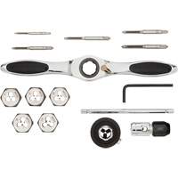 Jeu de tarauds et fili&egrave;res SAE &agrave; cliquet, 15 Morcea Consource