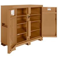 Model 139 Jobsite Cabinet with Padlock, Steel, 59.4 Cubic Feet, Tan Consource