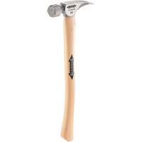 Marteau &agrave; face en titane frais&eacute;e avec manche incurv&eacute; en noyer, 14 oz, Prise en Bois, 18" lo Consource