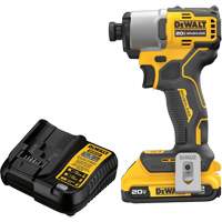 Ensemble de tournevis &agrave; chocs sans fil et sans balai, 1/4", 1700 lb-po Couple max., 20 V, Lithium-ion Consource